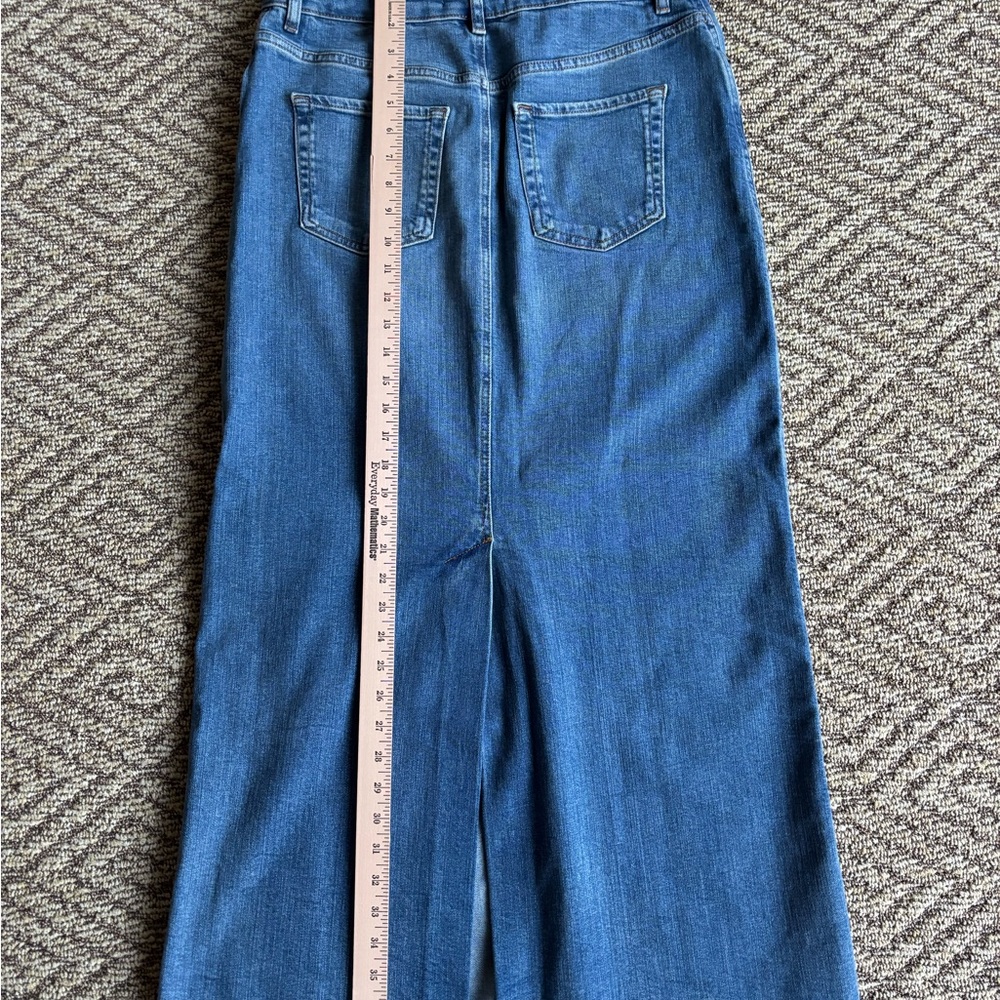Zara Blue Denim Maxi Skirt